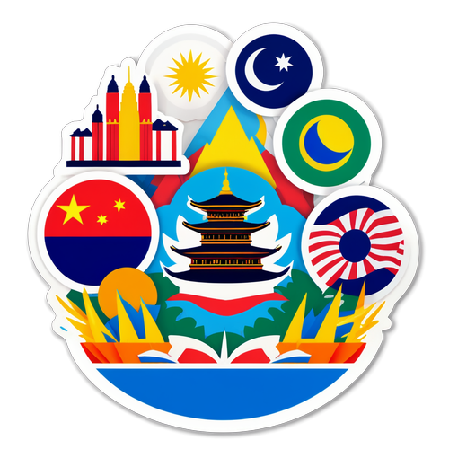 Sticker Budaya ASEAN di Kuala Lumpur