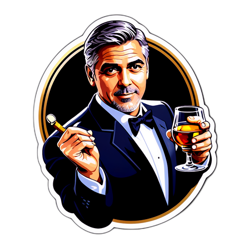 Vignette Élégante de George Clooney