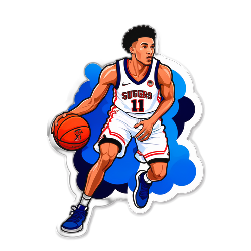 Adesivo Jalen Suggs em Ação