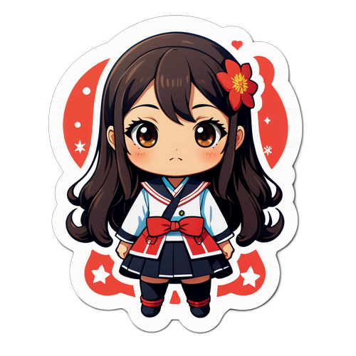 マリ・ヤマザキのキャラクターを使用したイラスト