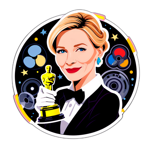 Elegant Sticker af Cate Blanchett