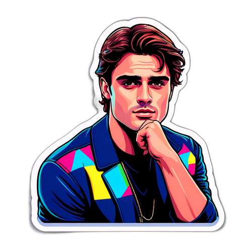 Adesivo creativo di Jacob Elordi