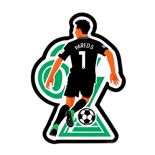 Sticker que honra a Leandro Paredes