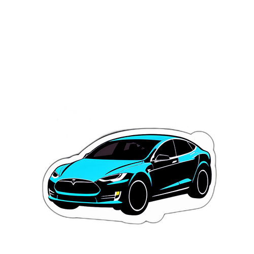 Silhouette Minimalista di Tesla