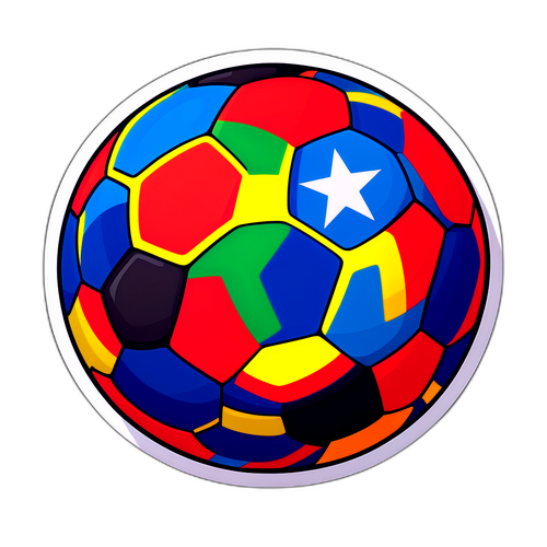 Design Astratto di un Pallone da Calcio che si Trasforma in un Globo