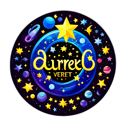 Mystisk klistermärke med Durek Verretts namn