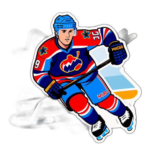 Kuvan Miro Heiskanen jääkiekkoilijana