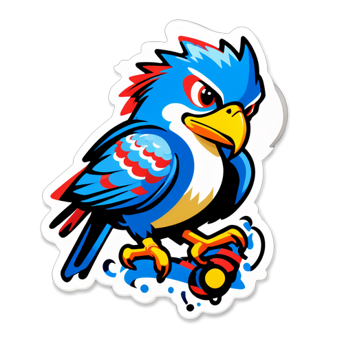 Falco im stilisierten Retro-Look