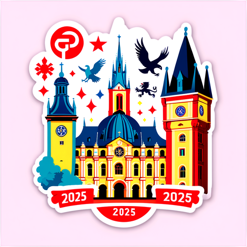 Samolepka Gaudeamus Praha 2025