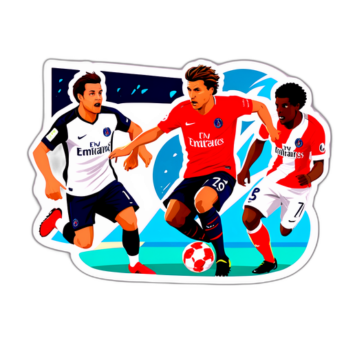 Actionfylt øyeblikk fra LOSC vs. PSG