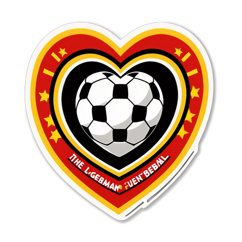 Bundesliga's Heartbeat: The Vibrant Sticker Celebrating German Football Passion!