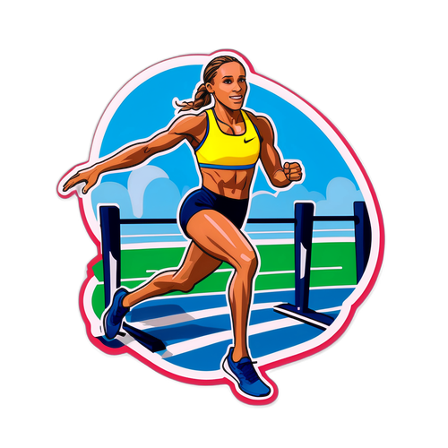 Hauska ja luova tarra, jossa Lolo Jones antaa estejuoksuvinkkejä