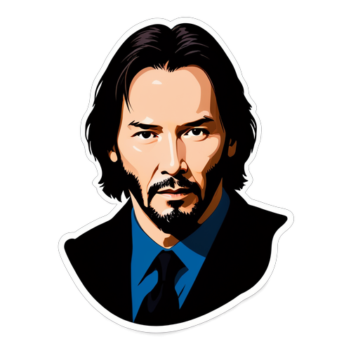 Keanu Reeves ikonikus siluettje