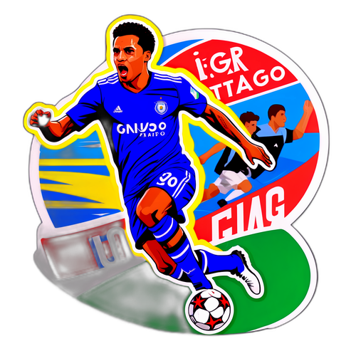 इगोर थियागो का ऊर्जा भरा स्टिकर