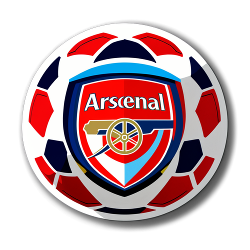 Stiker Bola Sepak Arsenal vs Monaco