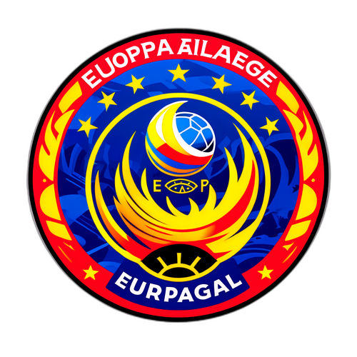 Sportliche Darstellung des Europa-League-Logos