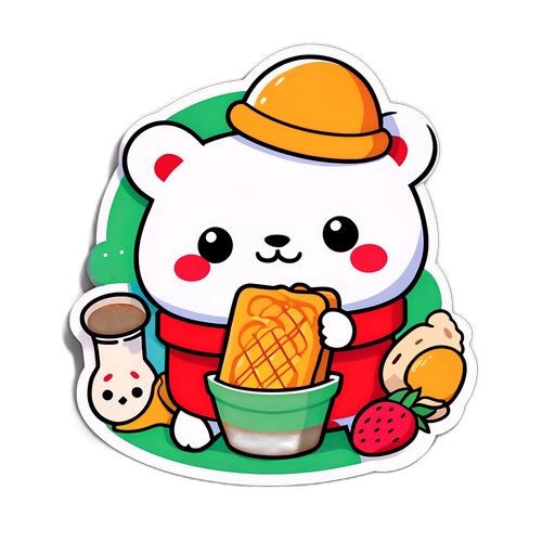 鳥取の特産品をかわいく紹介するイラスト