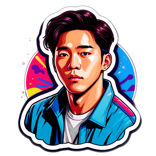 Sticker Bergaya Kim Young Dae