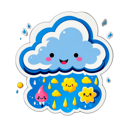 Whimsical Thunderstorm Characters