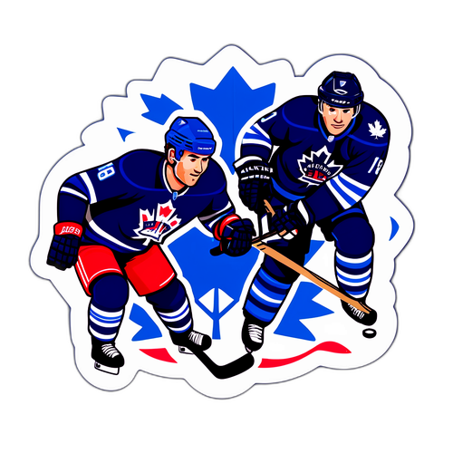 Maple Leafs vs Blue Jackets Playful Hockey Showdown