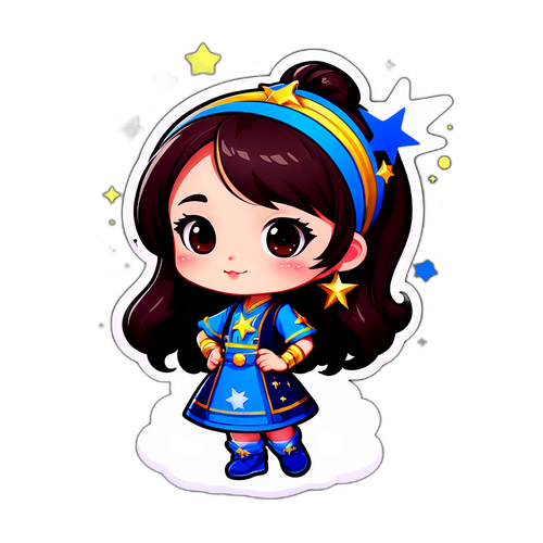 可愛的趙露思卡通形象