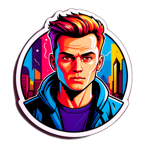 Wibrująca naklejka Kacpra Sezonienko