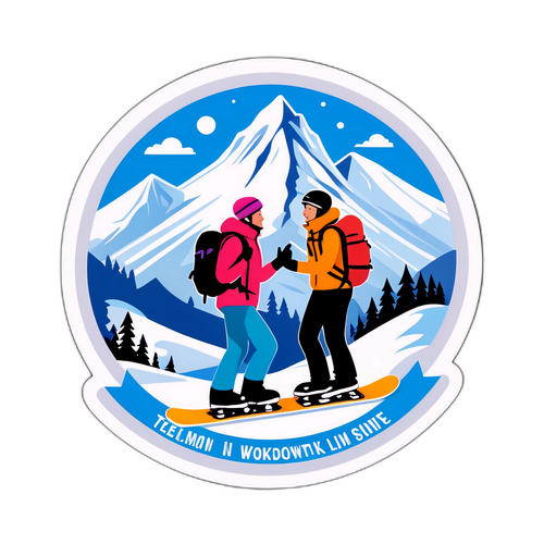 Hiker en Snowboarder Duo