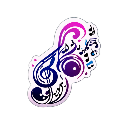 流动的音乐音符