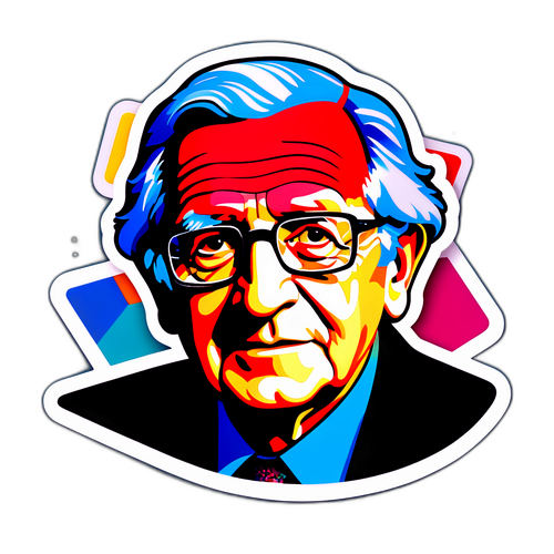 Abstrakt kunst av Noam Chomsky