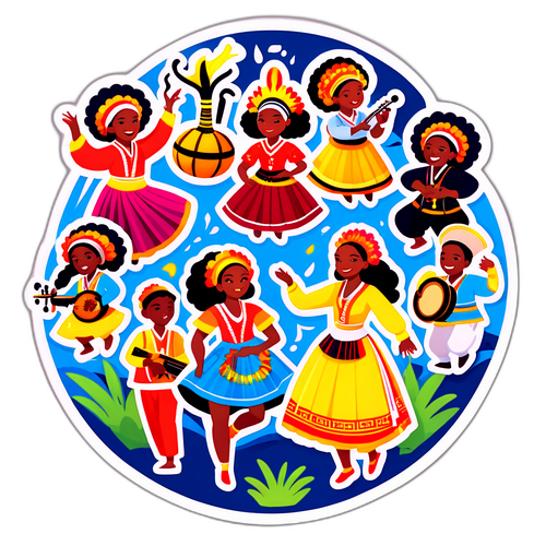 エイサの踊り手たちのデザイン