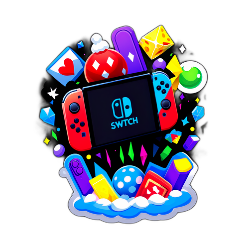 Autocollant Switch en pleine action