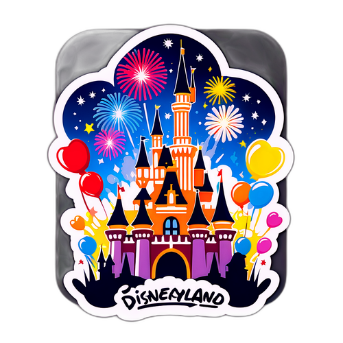 Magical Disneyland Paris Castle Sticker