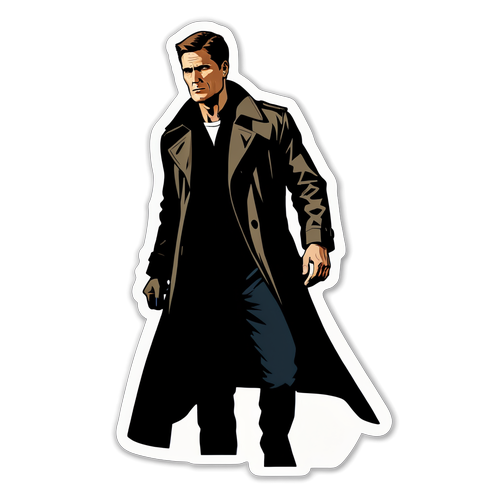Jack Reacher Klistermærke i Noir Stil