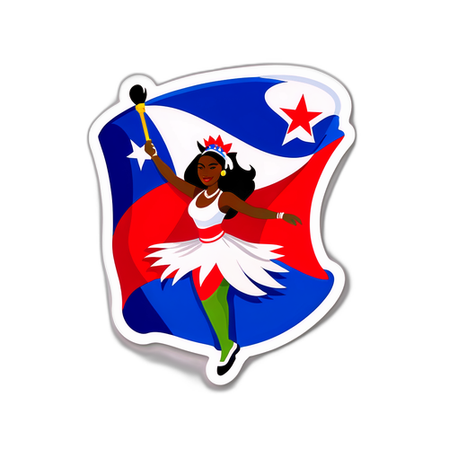 Adesivo Estilizado da Bandeira do Panamá