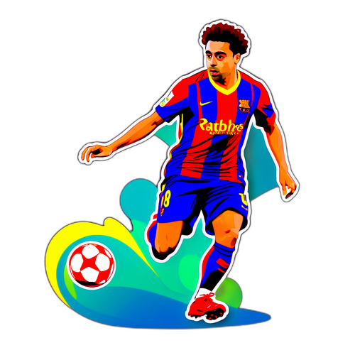 Uchoraji wa Xavi Simons akicheza