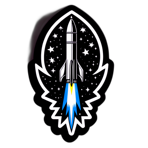 Силует ракети "Dagger" проти зоряного неба