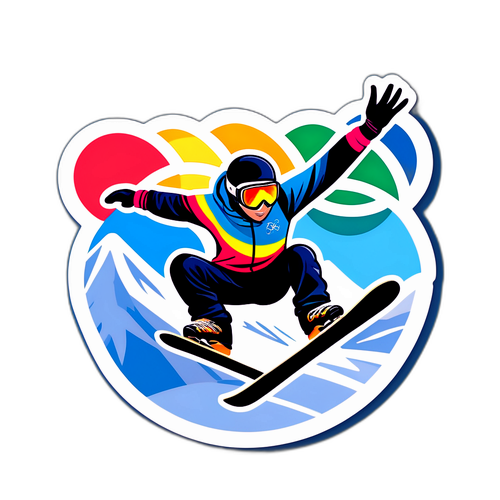 מדבקת ספורט חורף