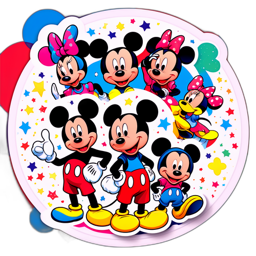 Mickey Mouse og klassiske Disney-figurer design