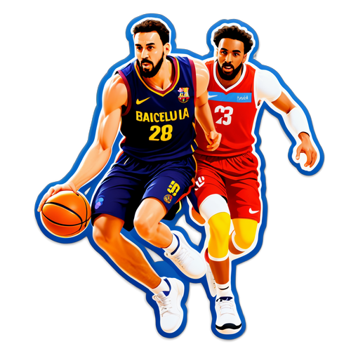 Barcelona ve Anadolu Efes: Basketbol-Futbol Kesişimi Sticker