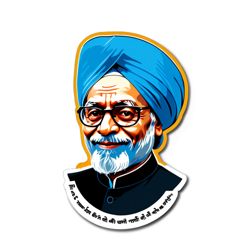 Hommage illustré à Manmohan Singh