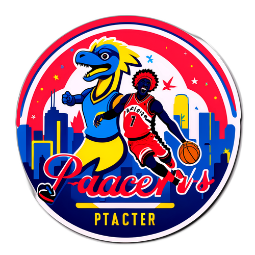 Pacers vs Raptors Game Excitement Sticker
