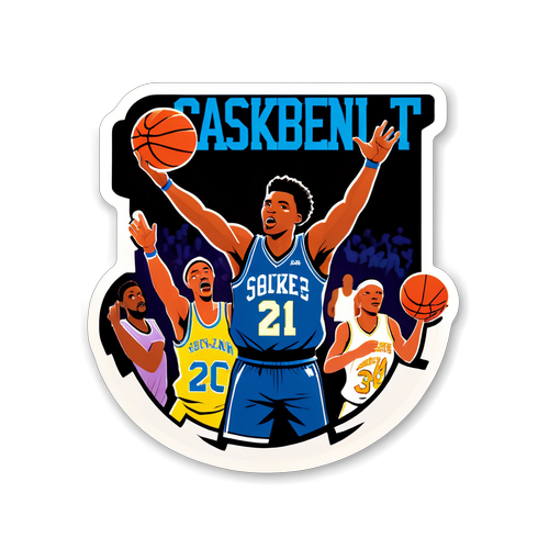 Diseño de una calcomanía para un juego de baloncesto en el Madison Square Garden