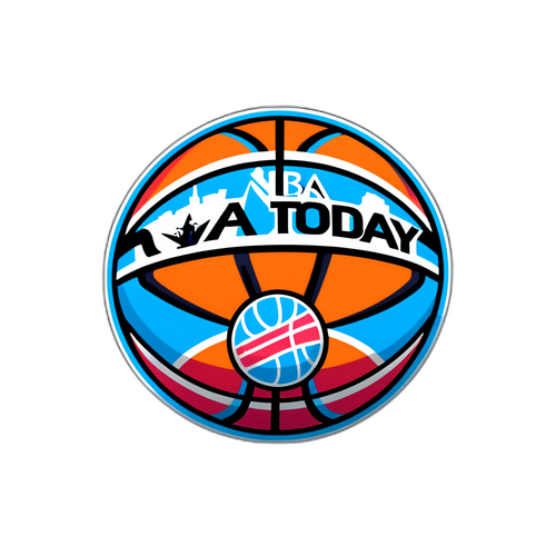 Diseño de Sticker de Baloncesto 'NBA Today'