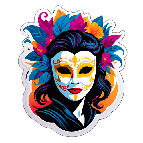 Maia Morgenstern cu mască teatrală