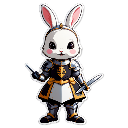 Meet the Stunning Knight in a White Rabbit Suit: A Fantasy Mashup That Will Leave You Spellbound!