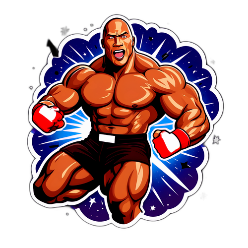 Odvážná samolepka Dwayna Johnsona