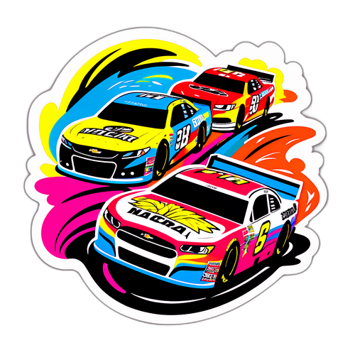 NASCAR Race Day Excitement Sticker