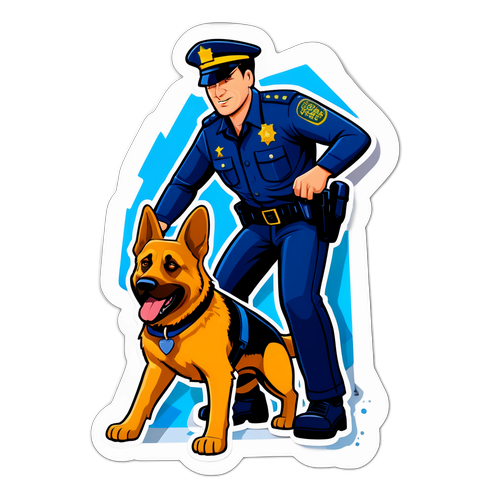 Komisarz Alex z Psem Policyjnym