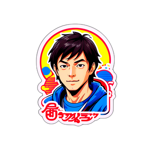 石原良純のサインのスタイリッシュなデザインステッカー