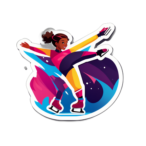 Динамічний дизайн фігурного катання з елементами швидкості